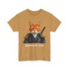 Samurai Cat T-Shirt – Fierce Orange Tabby in Traditional Armor Art Tee