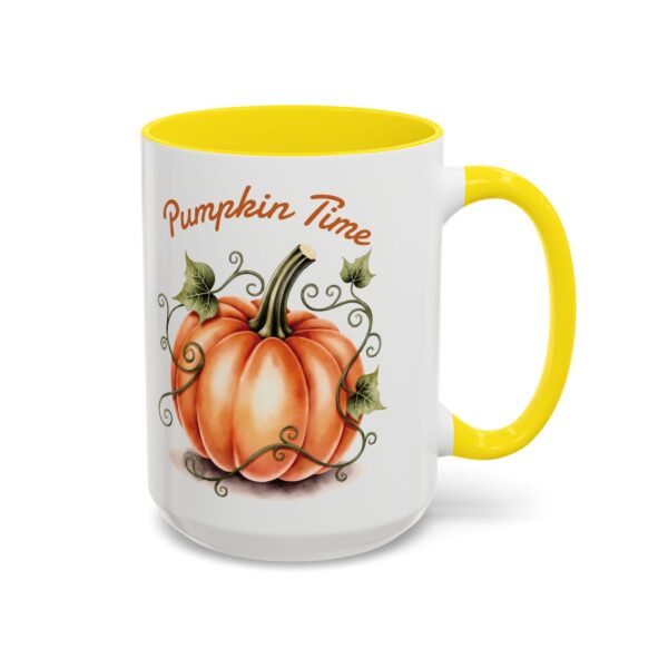 Pumpkin Time Coffee Mug, Fall Decor Coffee Cup, Autumn Mug Gift, Seasonal Mug