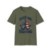 Vintage Patriotic Boxing Gloves T-Shirt | Keep On Fighting Graphic Tee