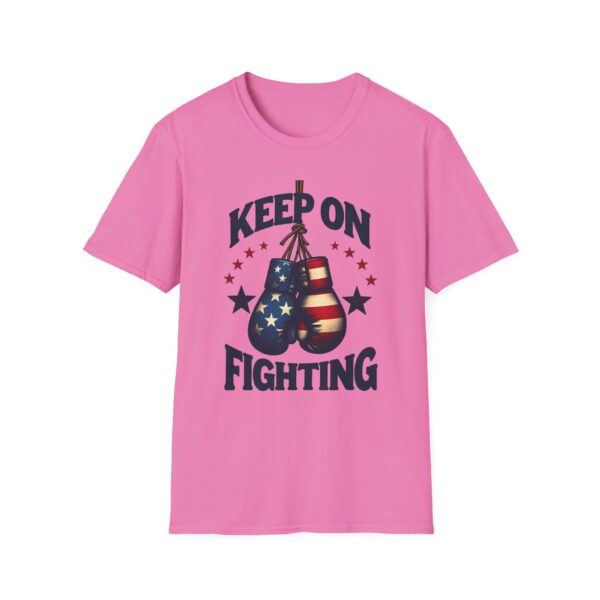Vintage Patriotic Boxing Gloves T-Shirt | Keep On Fighting Graphic Tee