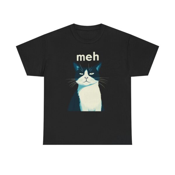 13480583525518300838_2048.jpeg Meh Tuxedo Cat Unisex T-Shirt | Sarcastic Introvert Graphic Tee