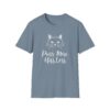 Purr More Hiss Less T-Shirt Funny Cat Lover Tee Positive Message Humorous