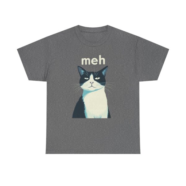 13588071631052266594_2048.jpeg Meh Tuxedo Cat Unisex T-Shirt | Sarcastic Introvert Graphic Tee