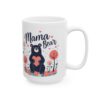 Mama Bear Mug , Cute Mother’s Day Mug, Gift for Mom, Heart, Floral Design
