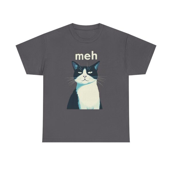 14074442734341871479_2048.jpeg Meh Tuxedo Cat Unisex T-Shirt | Sarcastic Introvert Graphic Tee
