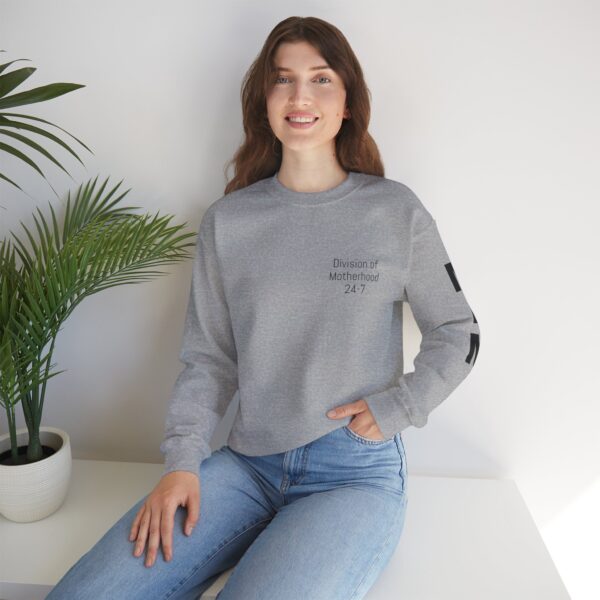 16172484907991657852_2048.jpeg Minimalist MAMA Sleeve Print Sweatshirt | Division of Motherhood Crewneck