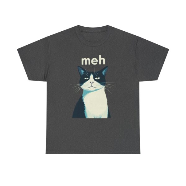 16303528335511609895_2048.jpeg Meh Tuxedo Cat Unisex T-Shirt | Sarcastic Introvert Graphic Tee