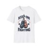 Vintage Patriotic Boxing Gloves T-Shirt | Keep On Fighting Graphic Tee