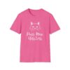 Purr More Hiss Less T-Shirt Funny Cat Lover Tee Positive Message Humorous