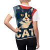 Retro Cat Lover Tee, Fun Cat T-Shirt, Gifts for Cat Lovers, Cute  (AOP Printing)