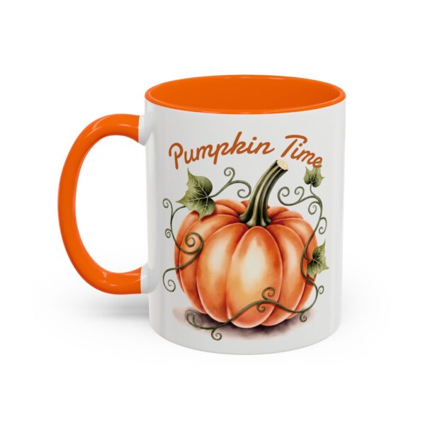 Pumpkin Time Coffee Mug, Fall Decor Coffee Cup, Autumn Mug Gift, Seasonal Mug