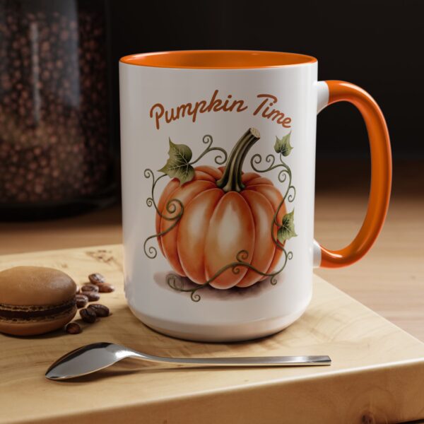 Pumpkin Time Coffee Mug, Fall Decor Coffee Cup, Autumn Mug Gift, Seasonal Mug