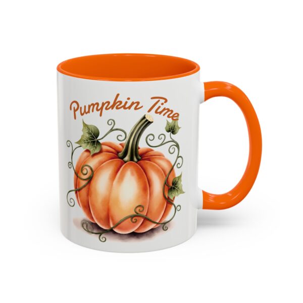 Pumpkin Time Coffee Mug, Fall Decor Coffee Cup, Autumn Mug Gift, Seasonal Mug