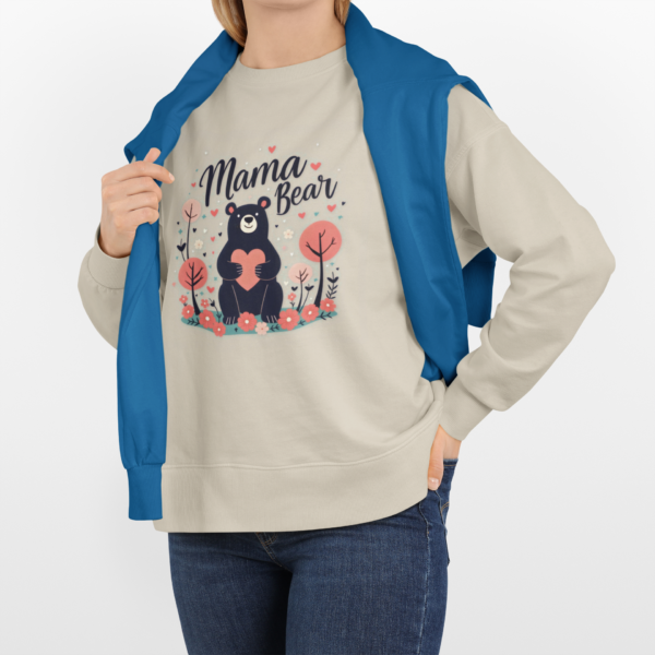 Mama Bear Mother’s Day Sweatshirt Cute Floral Design, Gift for Mom, Birthday