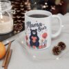 Mama Bear Mug , Cute Mother’s Day Mug, Gift for Mom, Heart, Floral Design