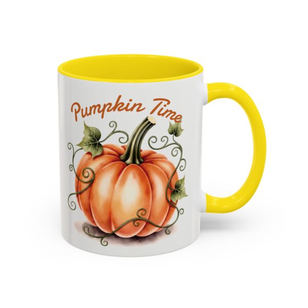 Pumpkin Time Coffee Mug, Fall Decor Coffee Cup, Autumn Mug Gift, Seasonal Mug