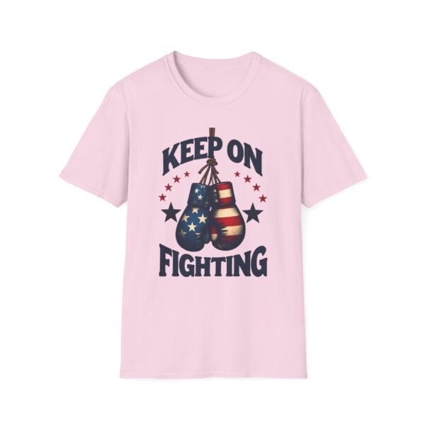Vintage Patriotic Boxing Gloves T-Shirt | Keep On Fighting Graphic Tee
