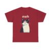 3804304964718413089_2048.jpeg Meh Tuxedo Cat Unisex T-Shirt | Sarcastic Introvert Graphic Tee