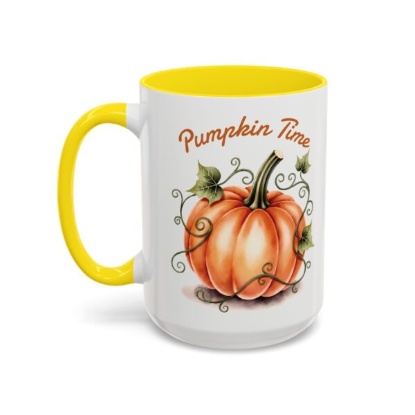 Pumpkin Time Coffee Mug, Fall Decor Coffee Cup, Autumn Mug Gift, Seasonal Mug