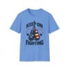 Vintage Look Boxing Gloves Keep On Fighting Patriotic T-Shirt USA Stars Stripes