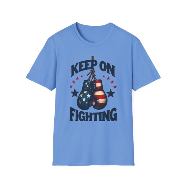 Vintage Patriotic Boxing Gloves T-Shirt | Keep On Fighting Graphic Tee
