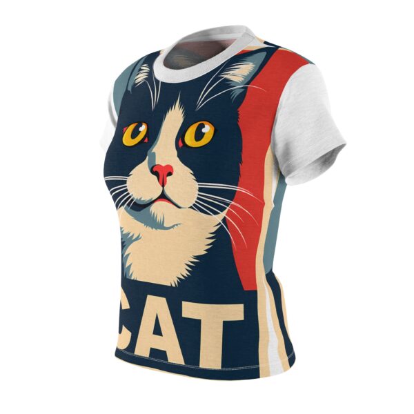 Retro Cat Lover Tee, Fun Cat T-Shirt, Gifts for Cat Lovers, Cute  (AOP Printing)