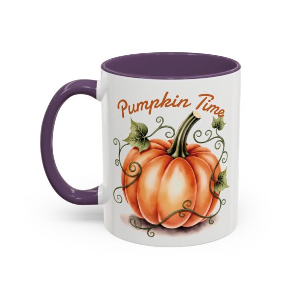 Pumpkin Time Coffee Mug, Fall Decor Coffee Cup, Autumn Mug Gift, Seasonal Mug