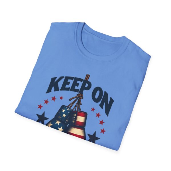 Vintage Patriotic Boxing Gloves T-Shirt | Keep On Fighting Graphic Tee