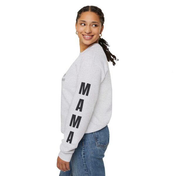 7800200360621307674_2048.jpeg Minimalist MAMA Sleeve Print Sweatshirt | Division of Motherhood Crewneck