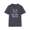 Purr More Hiss Less T-Shirt Funny Cat Lover Tee Positive Message Humorous