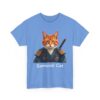 Samurai Cat T-Shirt – Fierce Orange Tabby in Traditional Armor Art Tee