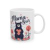 Mama Bear Mug , Cute Mother’s Day Mug, Gift for Mom, Heart, Floral Design