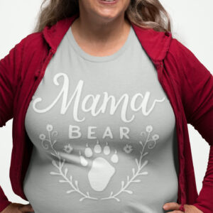 Mama Bear T-Shirt - Perfect Gift for Moms, Nature Lovers, Baby Showers, Family