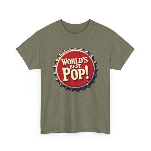10756419572422637281_2048.jpeg World's Best Pop Vintage Bottle Cap Men's T-Shirt | Retro Graphic Tee