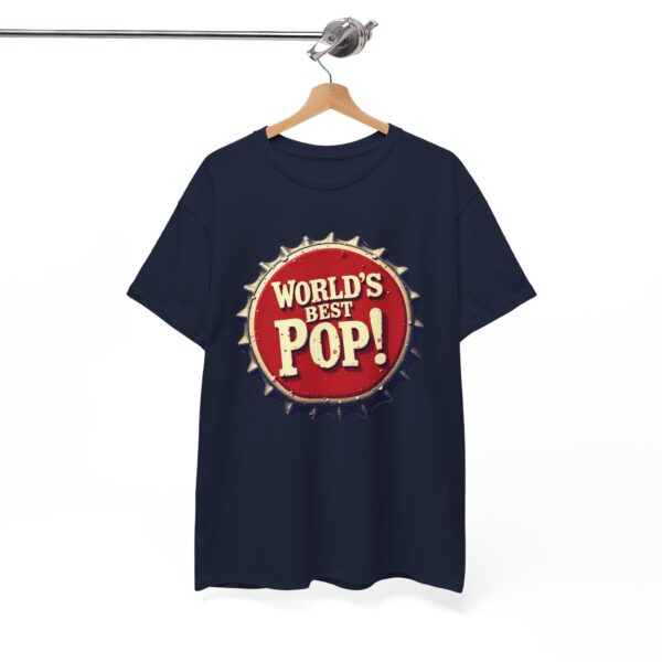 18072652979710472409_2048.jpeg World's Best Pop Vintage Bottle Cap Men's T-Shirt | Retro Graphic Tee