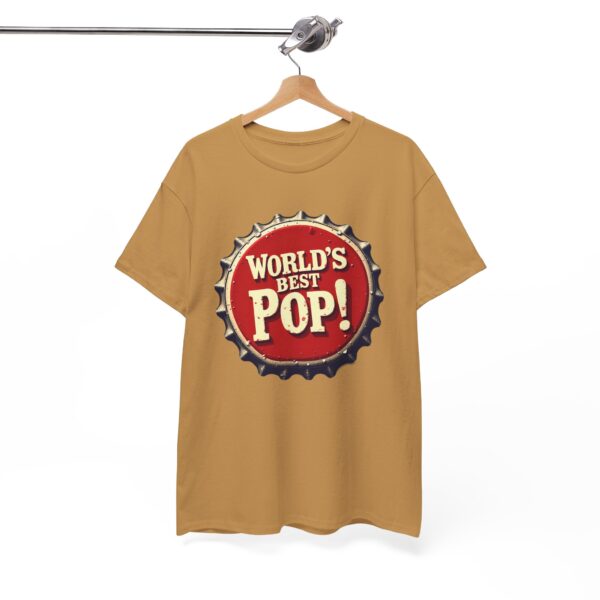 5173612934213250097_2048.jpeg World's Best Pop Vintage Bottle Cap Men's T-Shirt | Retro Graphic Tee