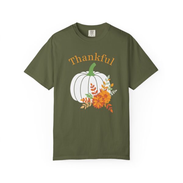 11362275149302414668_2048.jpeg Thankful" Floral Pumpkin Comfort Colors Graphic Tee