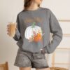 13139183408048839514_2048.jpeg Thankful Sweatshirt Floral Pumpkin Fall Crewneck Thanksgiving Sweatshirt
