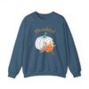13511725714737972452_2048.jpeg Thankful Sweatshirt Floral Pumpkin Fall Crewneck Thanksgiving Sweatshirt