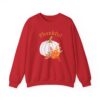 14153846452668984315_2048.jpeg Thankful Sweatshirt Floral Pumpkin Fall Crewneck Thanksgiving Sweatshirt