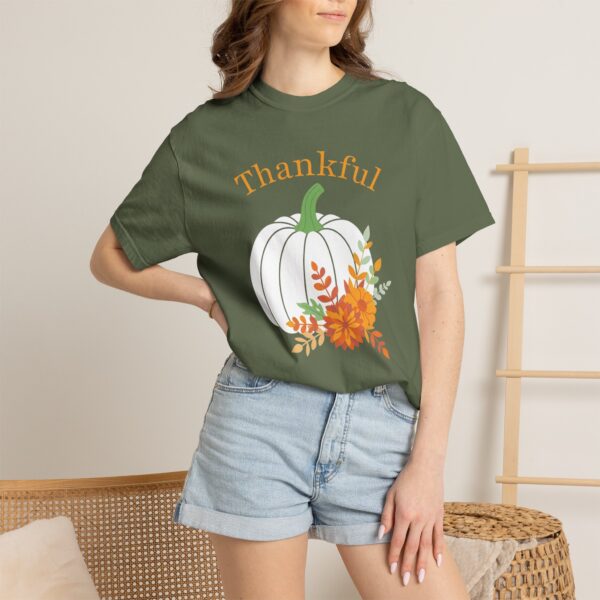 14731066584935034347_2048.jpeg Thankful" Floral Pumpkin Comfort Colors Graphic Tee