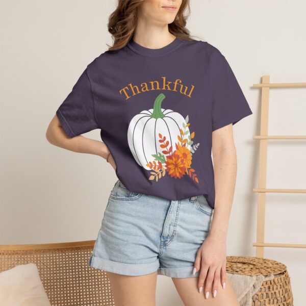 16046201362154265489_2048.jpeg Thankful" Floral Pumpkin Comfort Colors Graphic Tee