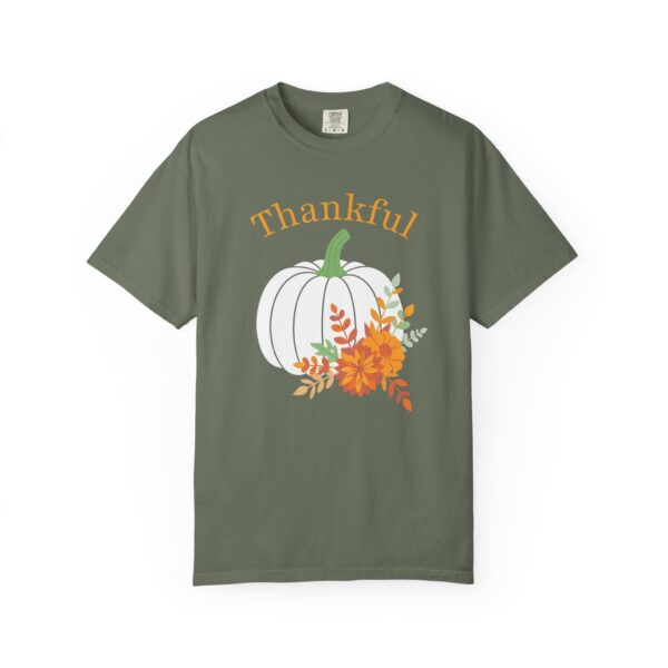 17623475655276399106_2048.jpeg Thankful" Floral Pumpkin Comfort Colors Graphic Tee