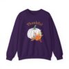 17884818518598243389_2048.jpeg Thankful Sweatshirt Floral Pumpkin Fall Crewneck Thanksgiving Sweatshirt