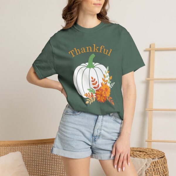 2355082519620103735_2048.jpeg Thankful" Floral Pumpkin Comfort Colors Graphic Tee
