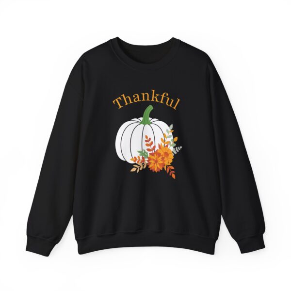 2824040038882369355_2048.jpeg Thankful Sweatshirt Floral Pumpkin Fall Crewneck Thanksgiving Sweatshirt