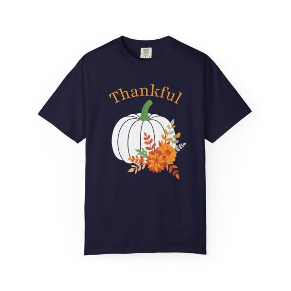 3329409768715001312_2048.jpeg Thankful" Floral Pumpkin Comfort Colors Graphic Tee