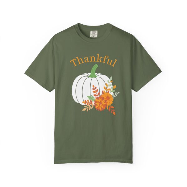 3691535689203367432_2048.jpeg Thankful" Floral Pumpkin Comfort Colors Graphic Tee