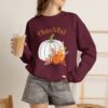 4313548321237238783_2048.jpeg Thankful Sweatshirt Floral Pumpkin Fall Crewneck Thanksgiving Sweatshirt