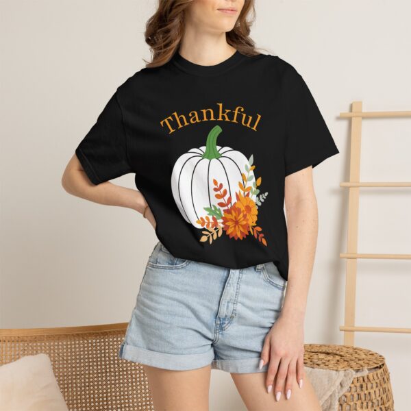 4727363417376144205_2048.jpeg Thankful" Floral Pumpkin Comfort Colors Graphic Tee